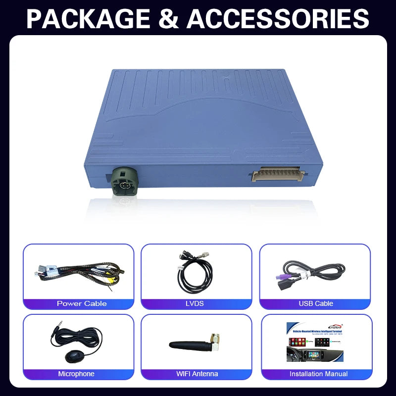 Wireless CarPlay Android Auto Adapter for Infiniti G Series G37 G35 Support Mirror Link Ai