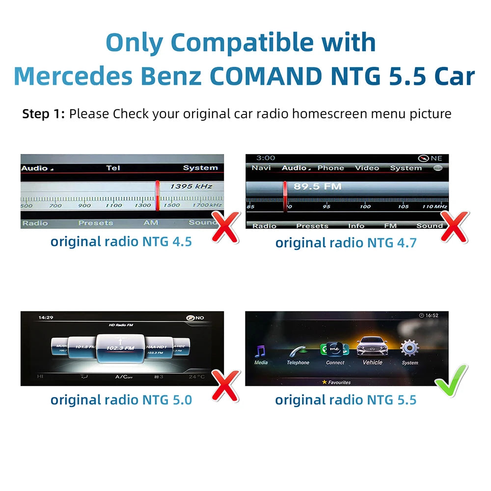 Wireless CarPlay Android Auto Retrofit Kit Decoder Box CarPlay Interface For Mercedes Benz | AUTOKITSHOP
