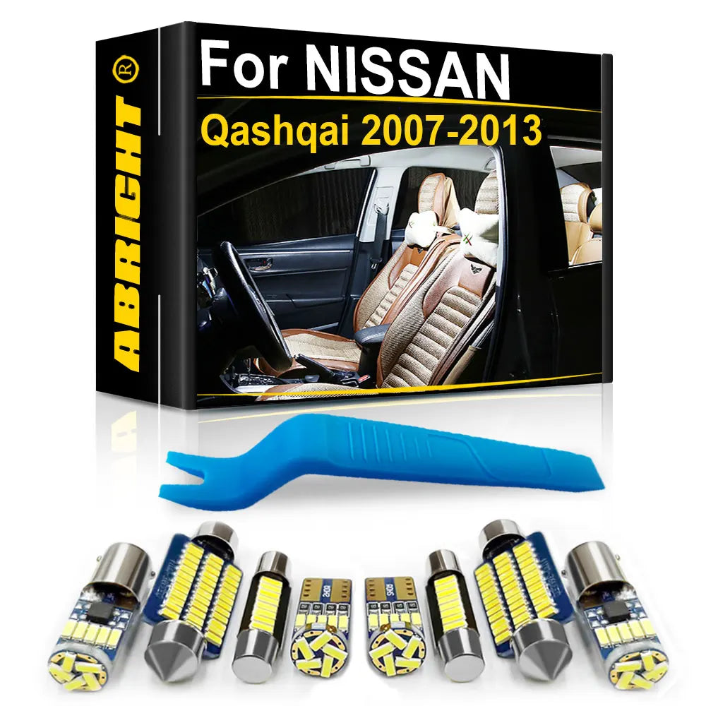 LED Interior Light Kit for Nissan Qashqai - Canbus Error-Free Bulbs | AUTOKITSHOP