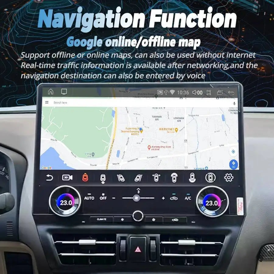 Carplay Navigation Car Radio Stereo 16.8inch Android Screen For Toyota Land Cruiser Prado  | AUTOKITSHOP