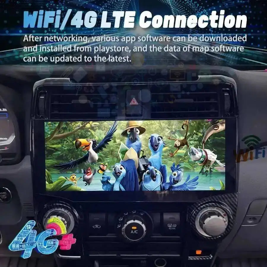 12.3inch Android Multimedia Video Player For Toyota 4 Runner 4runner 2010-2022 Stereo Car