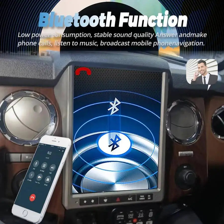 12.1Inch Android 12 Multimedia Player GPS for Ford F250 F-250 2013-2016 Car Radio Stereo N | AUTOKITSHOP