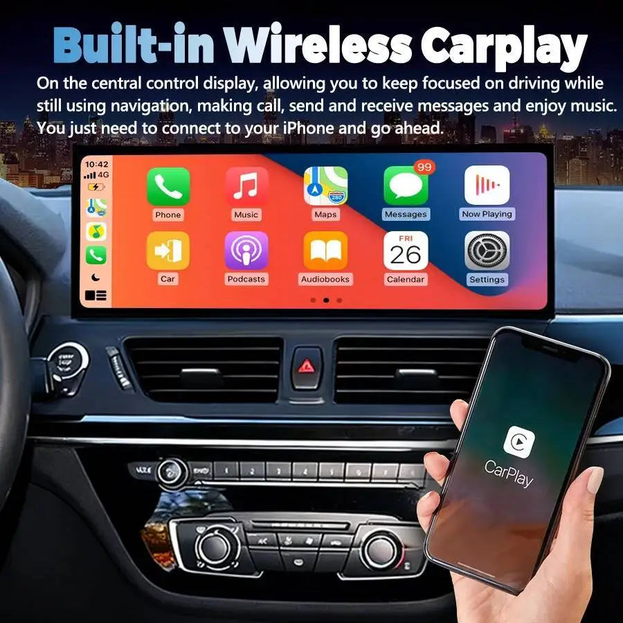 For BMW 1 Series F20 F21 F22 F23 2013-2020 15.8“ Wireless CarPlay Android Auto Car Multime