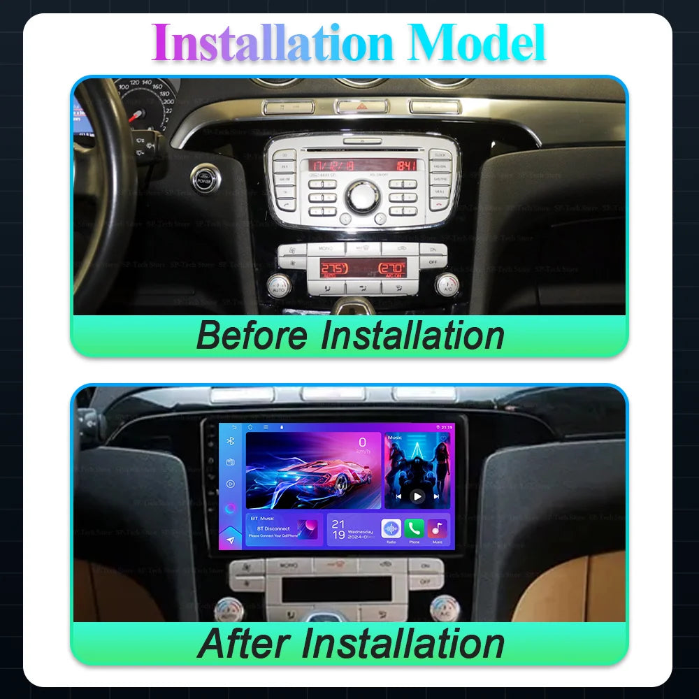 Android 16 For Ford S Max S-max 2007 2008 2009 2010 2011-2015 Car Radio Multimedia Video P | AUTOKITSHOP