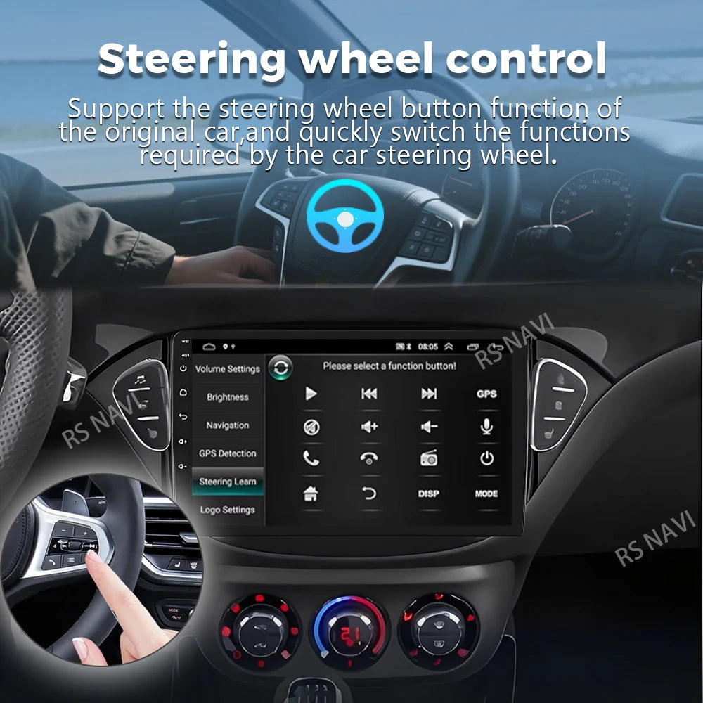 Qualcomm Android 16 For Opel Corsa E 2014 - 2019 Adam 2013 - 2016 2K QLED Stereo Car Radio