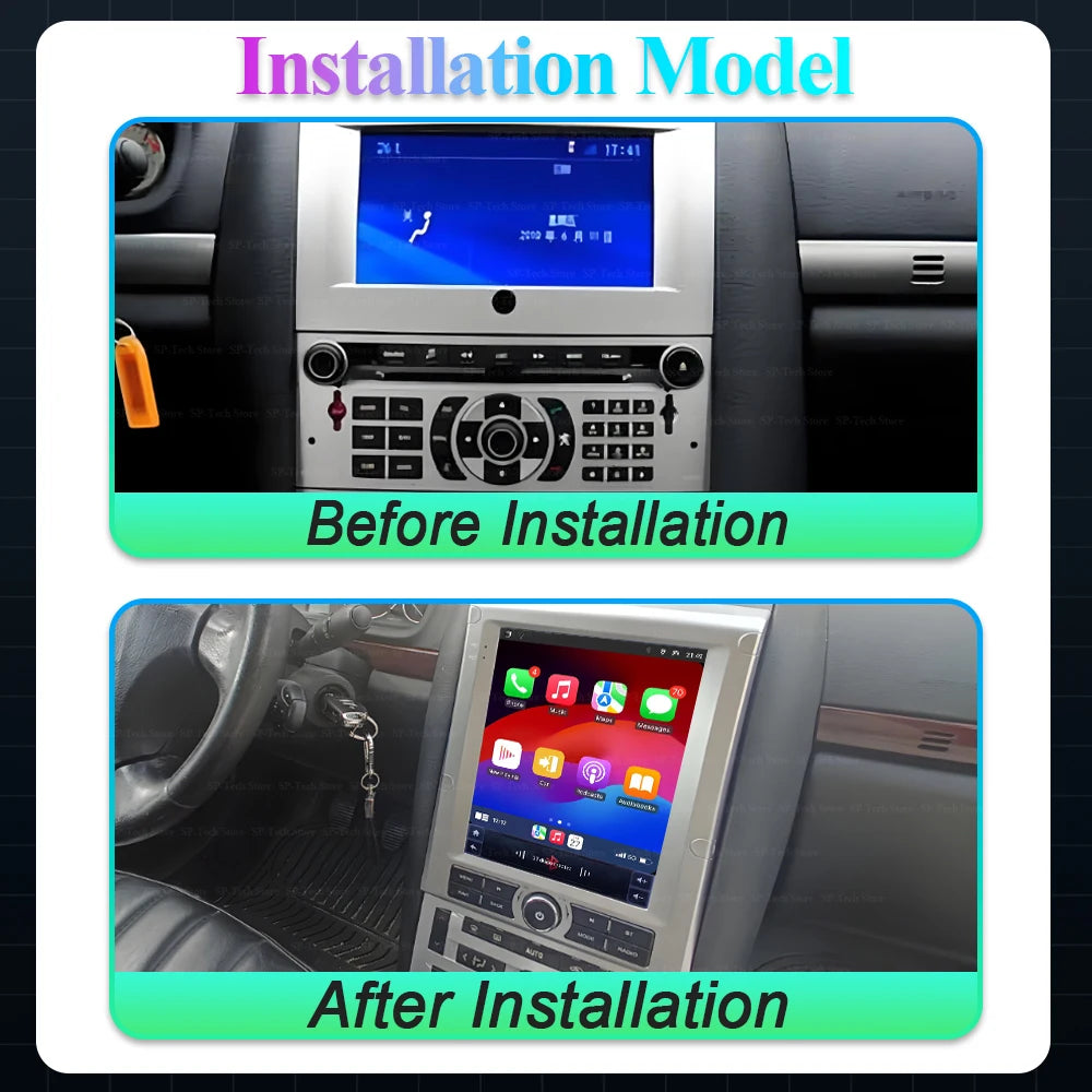 9.7 Inch Android 16 For Peugeot 407 2004-2011 Wireless Carplay Stereo Multimedia Player Gp | AUTOKITSHOP