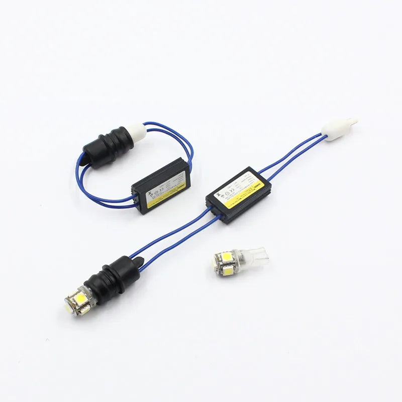 Rockeybright 501 T10 W5W Car LED Decoder T10 CANBUS LED Warning Cancellers Decoder T10 LED
