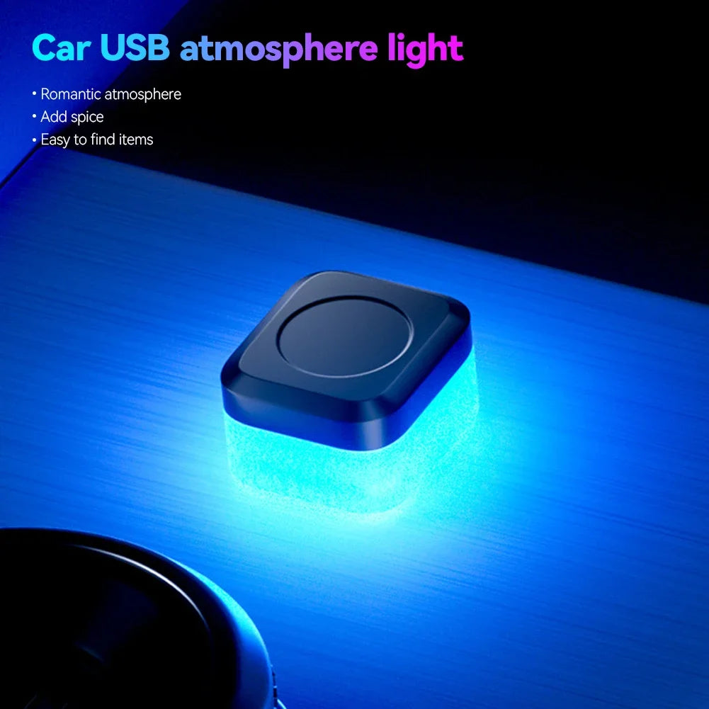 New Universal USB Car Interior Ambient Atmosphere Light LED Signal Lights Auto Reading Lamp Decorations Car Interior Accessories