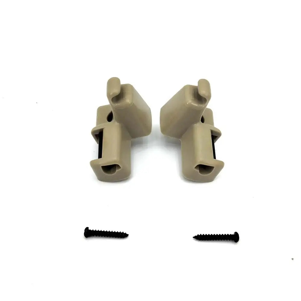 2x Beige Sun Visor Retainer Clip Clips For Land Rover Range Rover L322 2003-2012