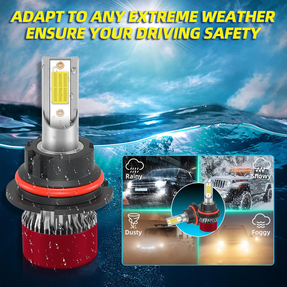 150W High Power Canbus No error Car LED Headlight 30000LM Car Turbo Light 6000K White 12V