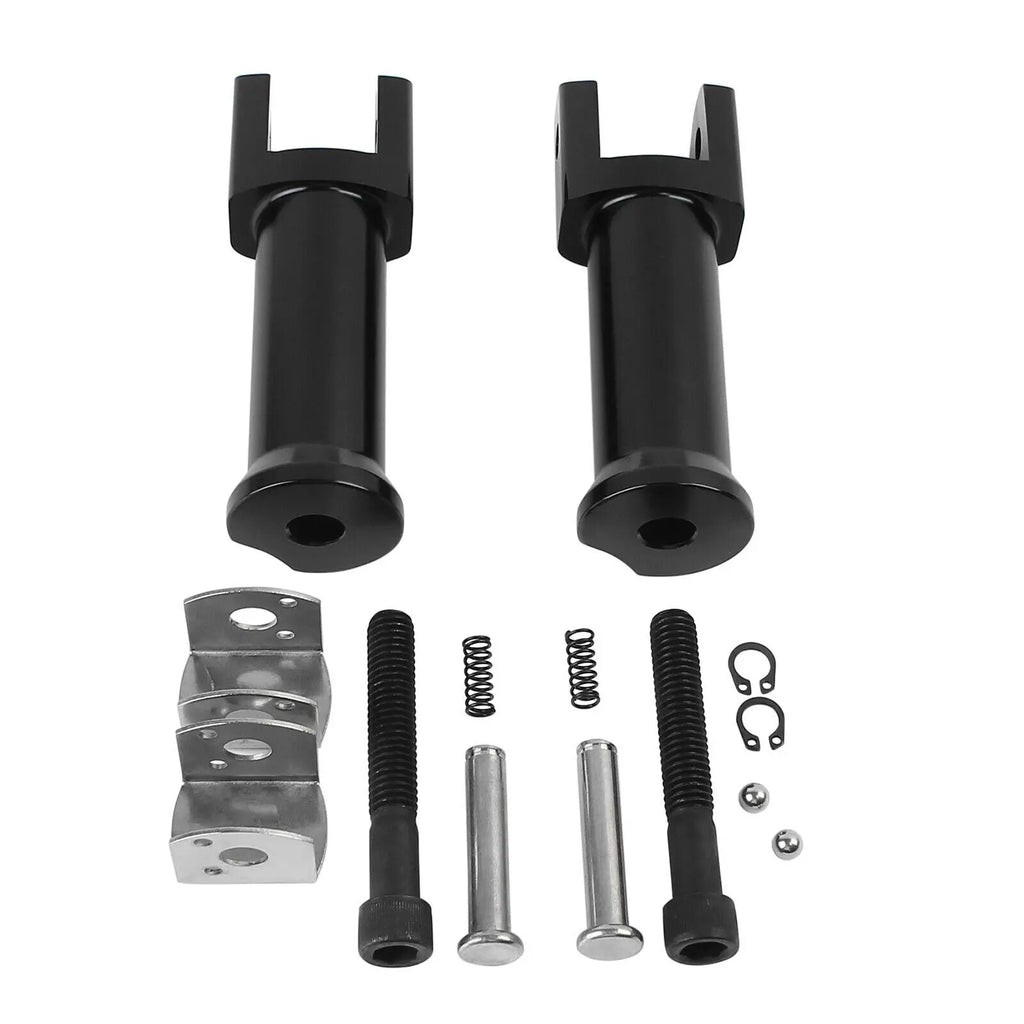 Footpeg Supports Passenger Foot Pegs Mounting Brackets For Harley Softail Fat Boy Street Bob Bre - Automotive LED Light