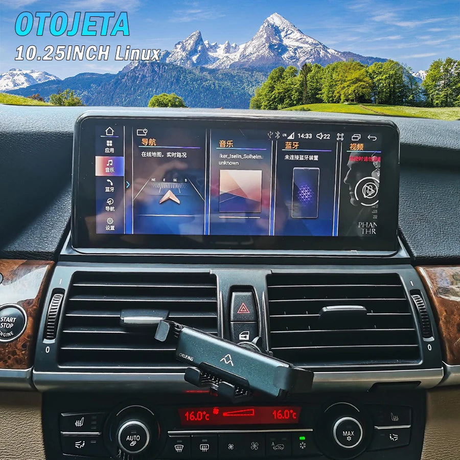10.25inch Carplay Android Auto Screen For BMW X5 X6 E70 E71 2008-2013 Car Video Vi Link Re