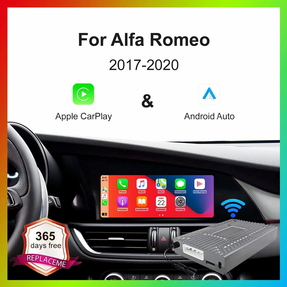 Wireless Carplay Module For Alfa Romeo Giulia 2017-2020 Wireless Android Auto Box Support  | AUTOKITSHOP