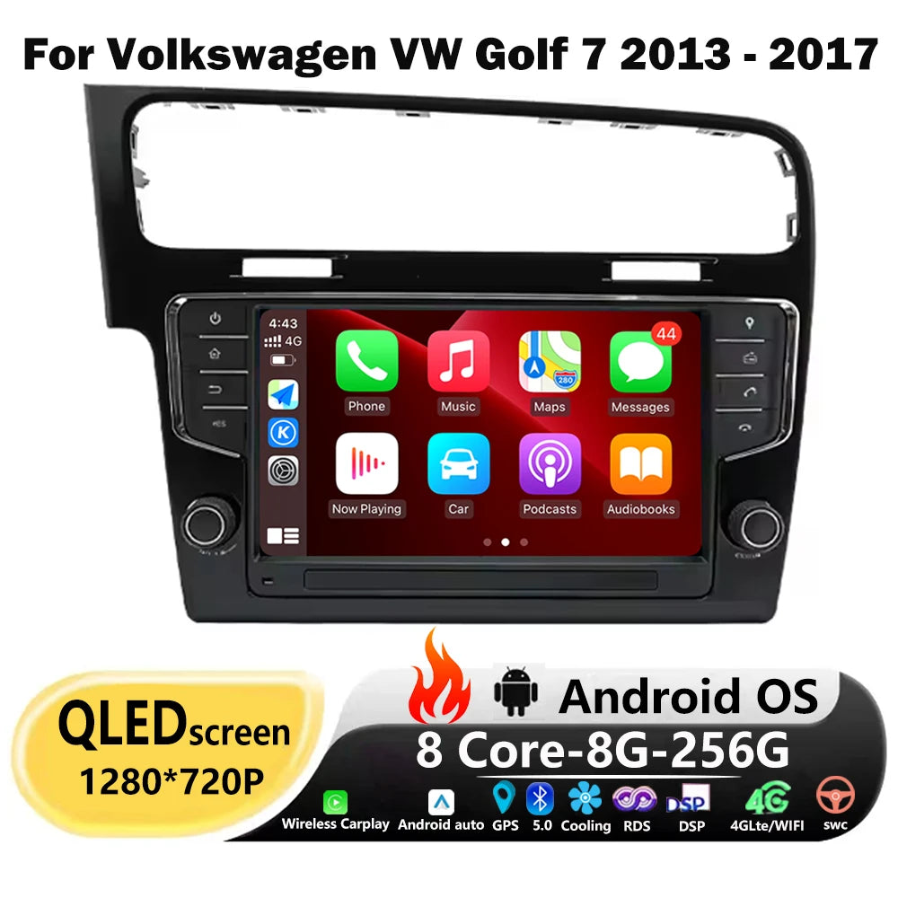 Android 16 Auto For Volkswagen VW Golf 7 2013 - 2017 LHD Car Radio Multimedia Video Player