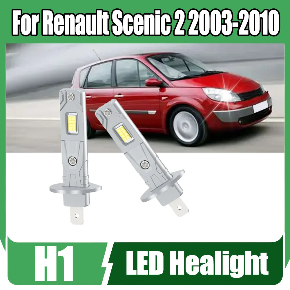 H1 High Beam LED Headlight Canbus No error 22000LM 6000K White For Renault Scenic 2 2003 2