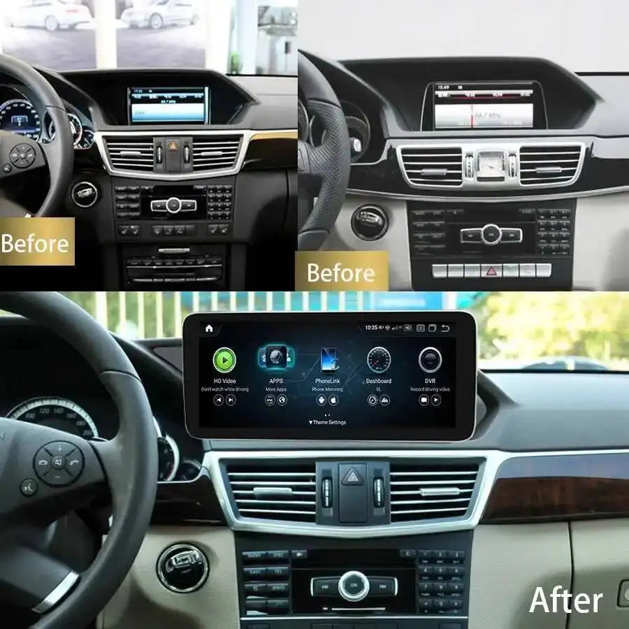 12.8" Android 15 Touch Screen For Benz E Class W207 w212 2010-2013 Stereo Radio GPS Naviga