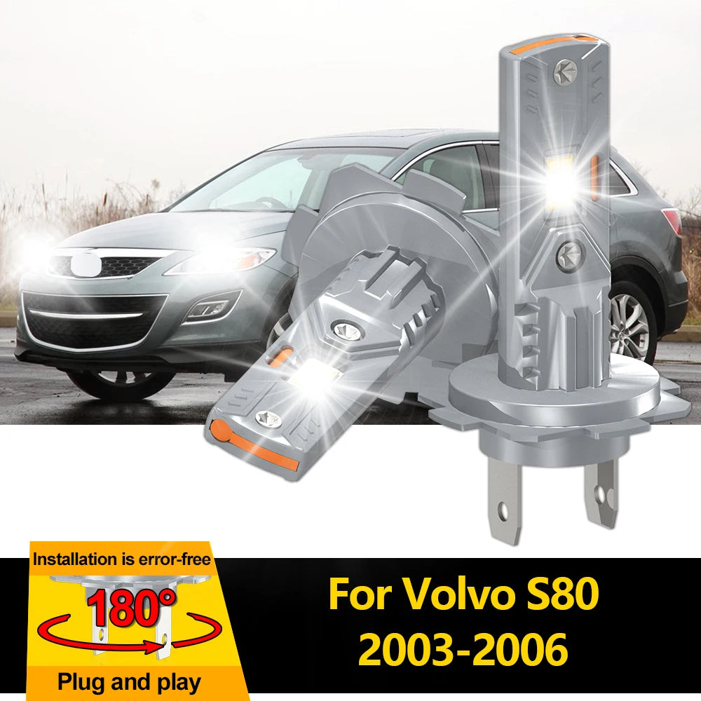 H7 LED Headlights Bulbs 240W 40000LM CSP Chip Car Lights 6000K Plug&Play 12V 24V Auto Lamp