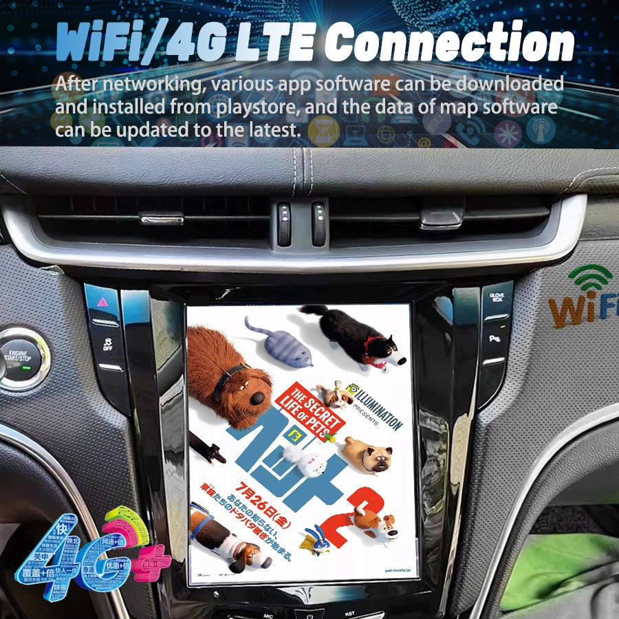 IPS screen 9.7inch Android 13 For Cadillac XTS,ATS,XT5,SRX,CTS Bluetooth Car Auto Radio Mu | AUTOKITSHOP