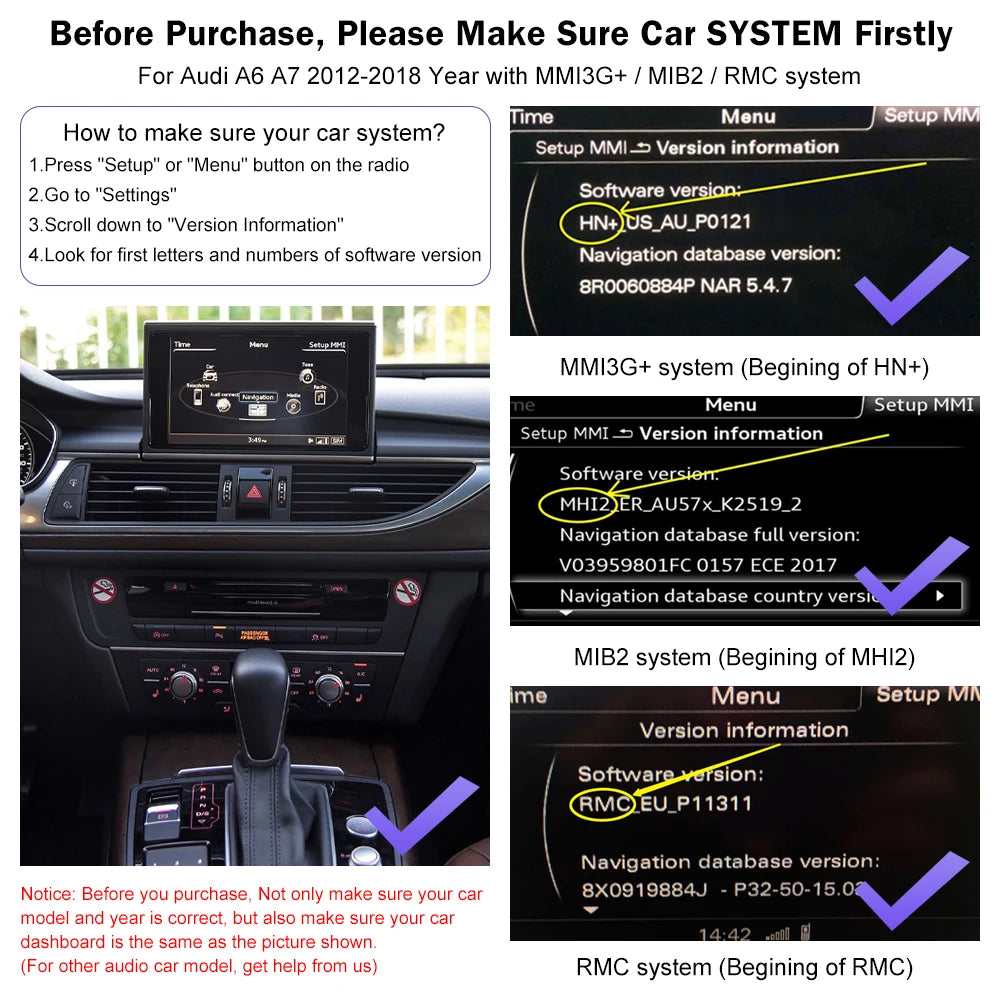Wireless CarPlay for Audi A6 A7 2012-2018, with Android Auto Interface Mirror Link AirPlay | AUTOKITSHOP