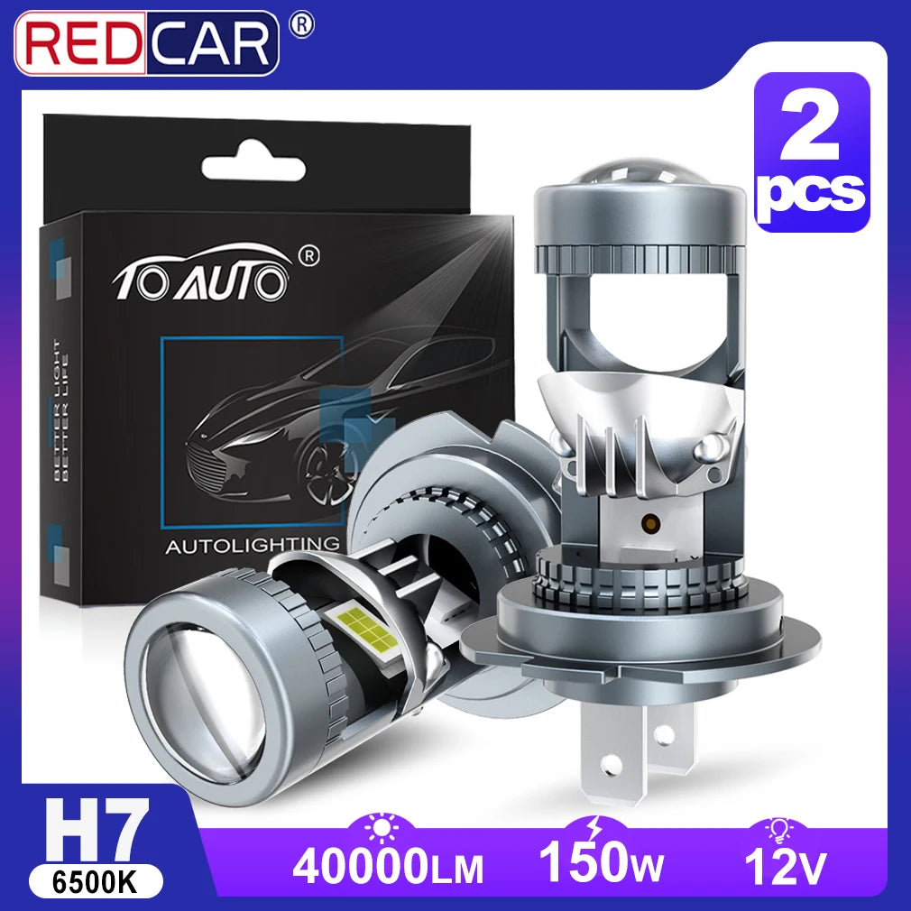 H7 H11 Bi LED Projector Lens Car Headlight Canbus Lamp 9005 HB3 9006 HB4 Auto Led Light Tu