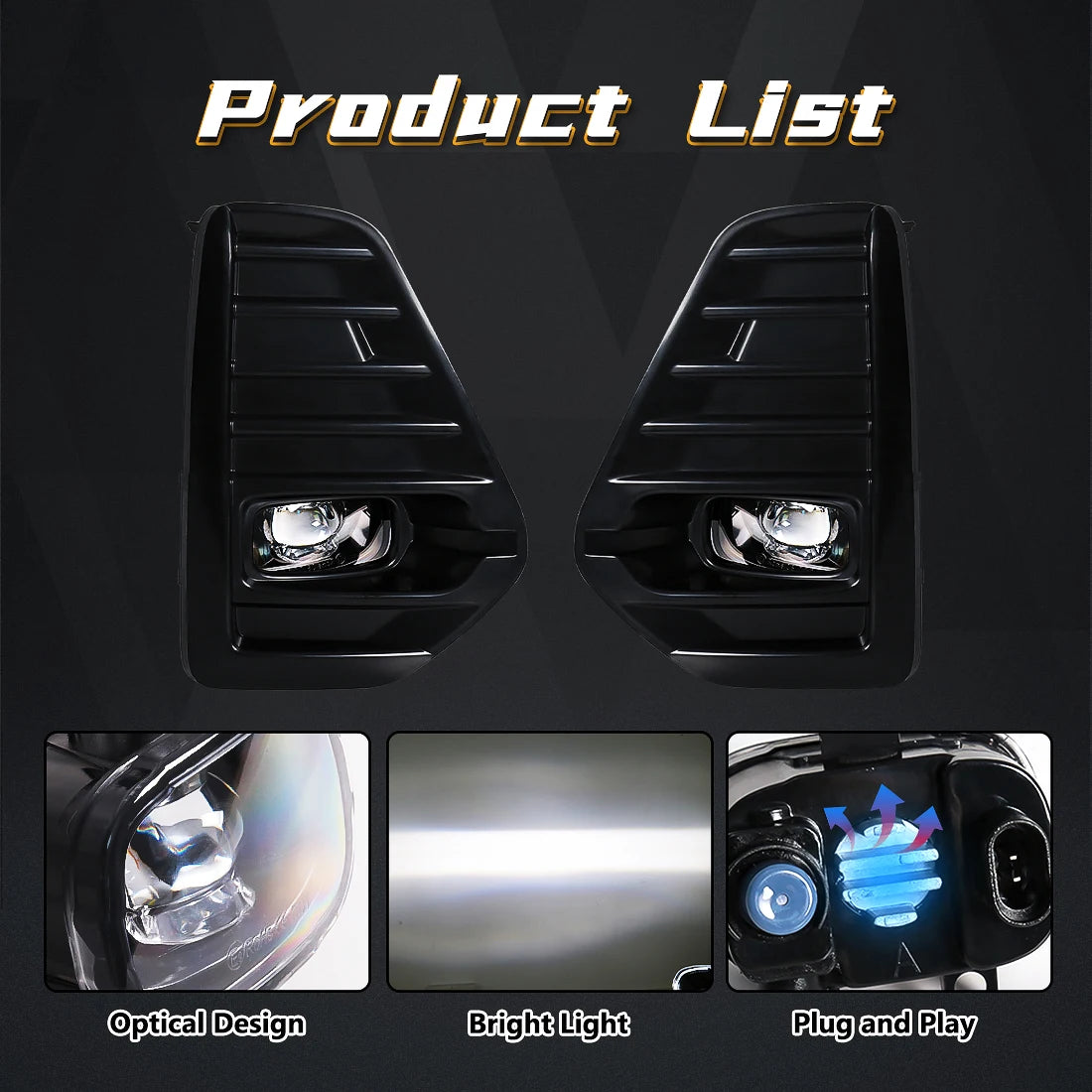 For Nissan Kicks 2021 2022 Fog Lamps Led Kit Front Bumper Headlights Daytime Running Light | AUTOKITSHOP
