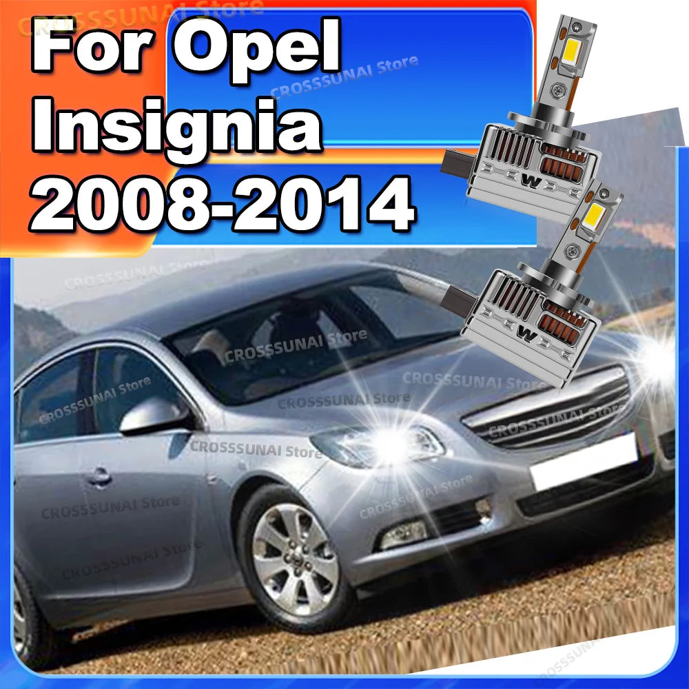 LED CANBUS Headlight Bulbs Super Bright Xenon Lights 6000K For Opel Insignia 2008 2009 201