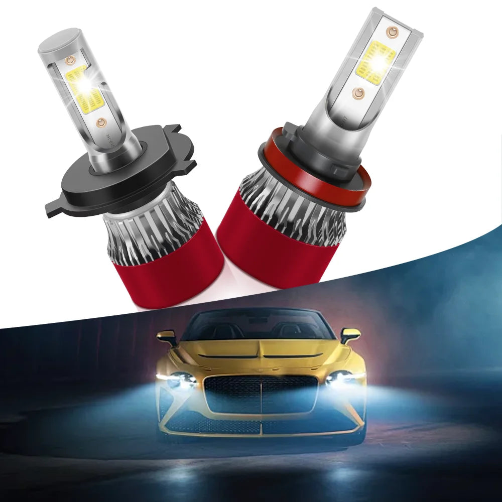 200W H7 LED Car Headlight H4 H11 Bulb H1 H8 H9 9005 HB3 9006 HB4 9007 9008 H13 Auto Light