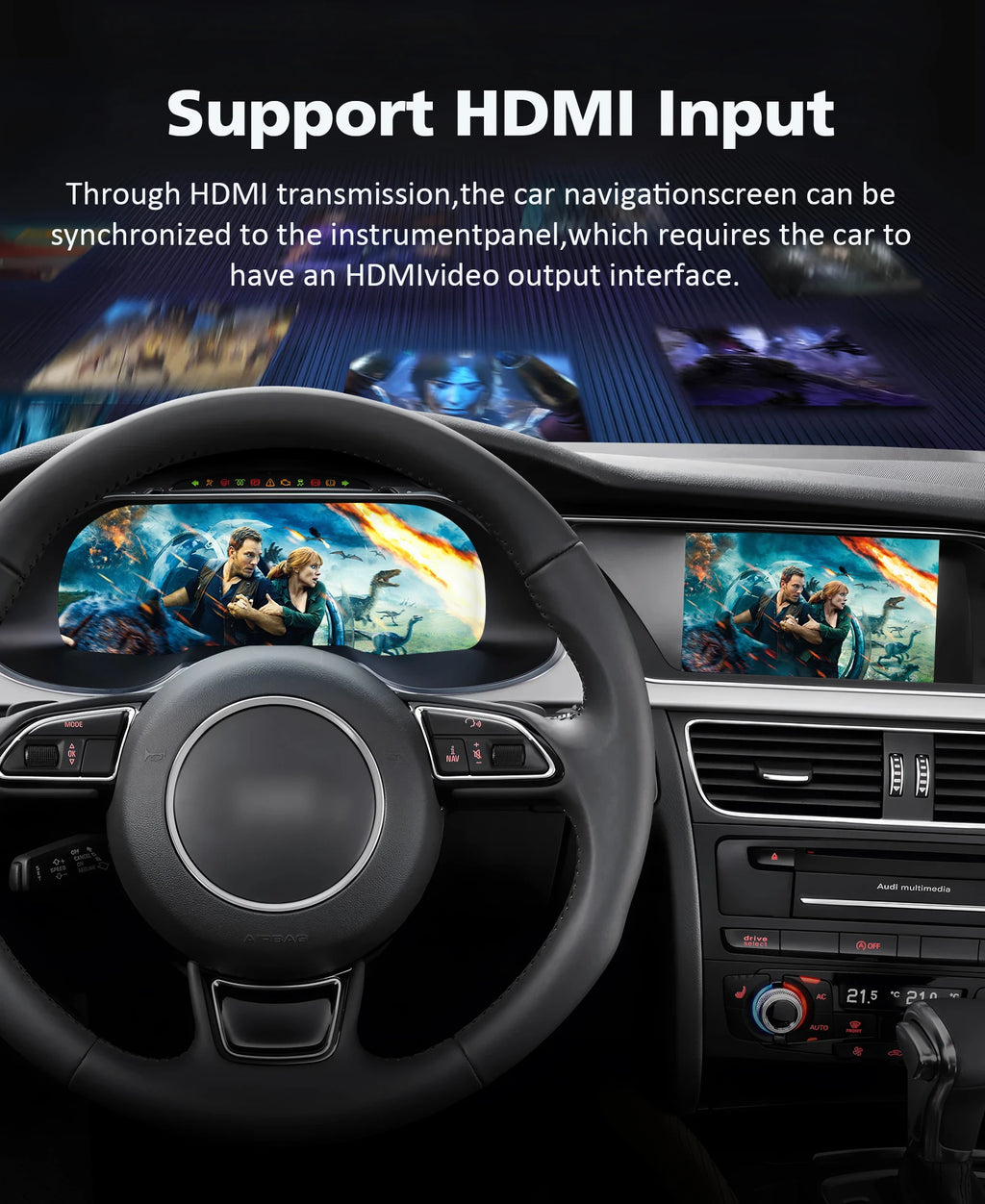 Car LCD Dashboard panel for AUDI A4 2013 - 2016 Digital Instrument ClusterVirtual Cockpit