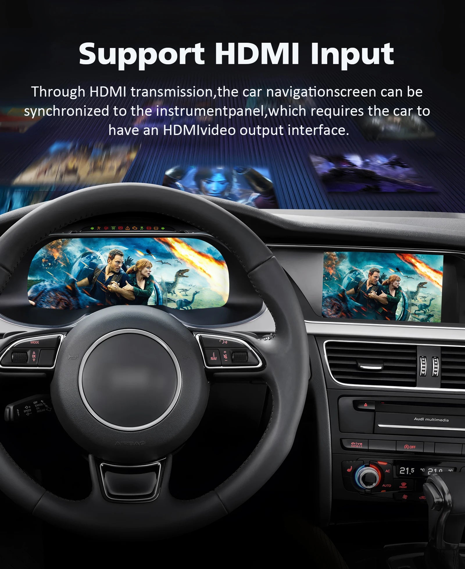Car LCD Dashboard panel for AUDI A4 2013 - 2016 Digital Instrument ClusterVirtual Cockpit
