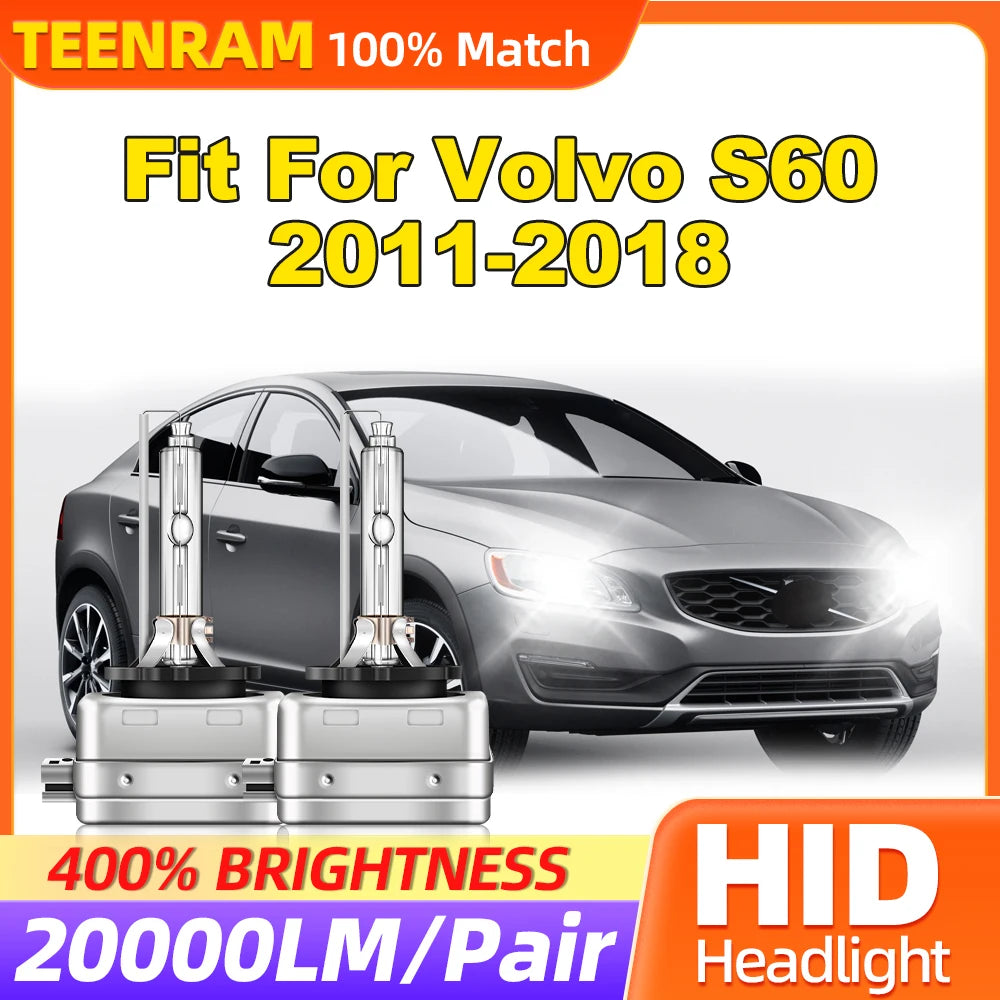 35W D1S HID Xenon Lamps 20000LM HID Xenon Headlamp Bulbs 6000K White LED Headlights 12V Fi