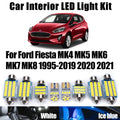 LED Interior Light Kit for Ford Fiesta MK4 MK5 MK6 MK7 MK8 1995- 2019 - Canbus Dome Map Door Trunk Bulbs | AUTOKITSHOP