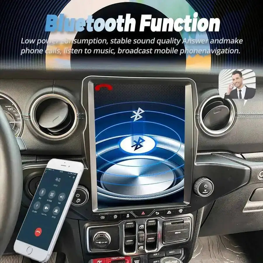 12.1inch Android 13 Screen Car Radio 2din For Jeep Wrangler 2020-2022 Stereo GPS Carplay C | AUTOKITSHOP