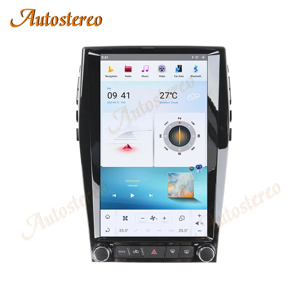 Carplay Android 13 Qualcomm 13.6 Car GPS Navigation For Ford EDGE 2015-2021 Tesla Style He