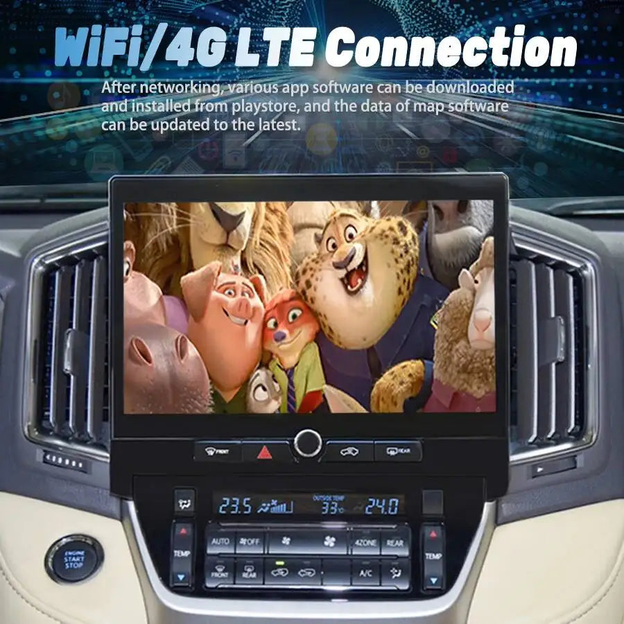 Navigation Radio Stereo Multimedia For Toyota Land Cruiser LC200 2016-2020 Android Car GPS | AUTOKITSHOP