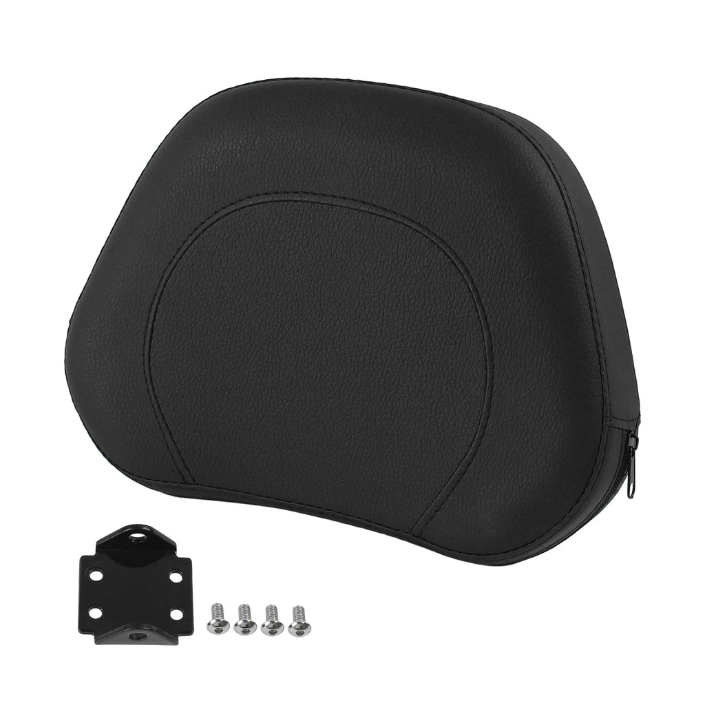 Universal Motorcycle Rear Backrest Passenger Sissy Bar Cushion Pad For Harley Honda Yamaha Suzuk - Automotive LED Light