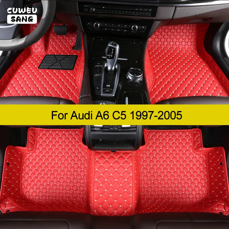 CUWEUSANG Custom Car Floor Mats For Audi A6 C5 1997-2005 Auto Carpets Foot Coche Accessori | AUTOKITSHOP