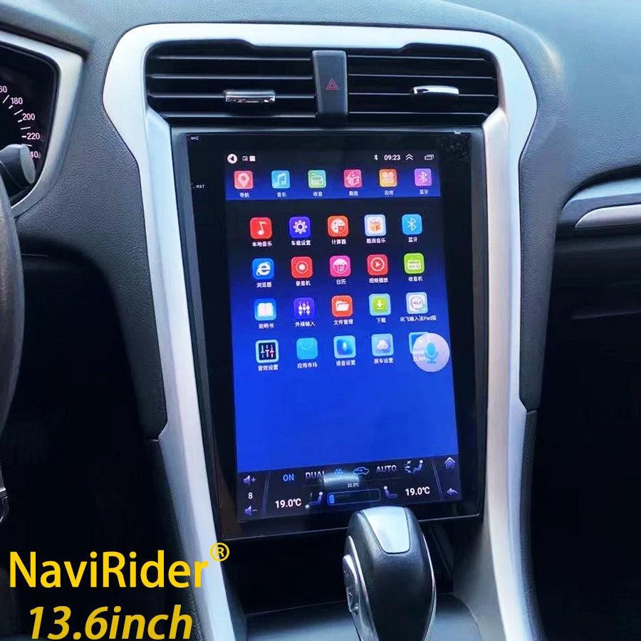 13.6" Android 15 CarPlay Screen For Ford Mondeo Fusion 2014 - 2019 Car Radio Multimedia St