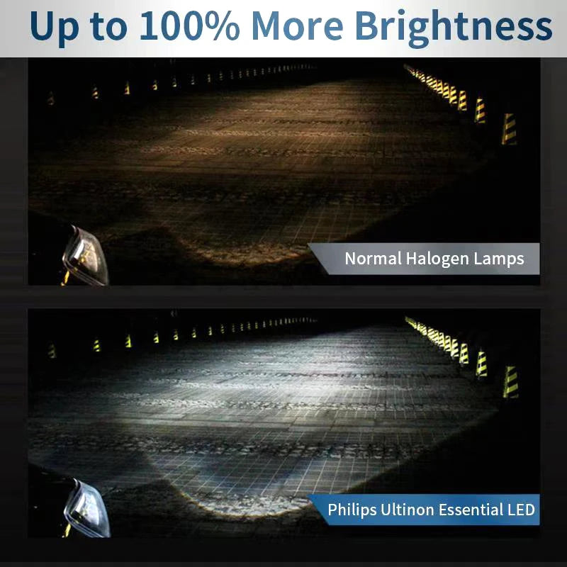 Philips LED H1 H3 H4 H7 H11 Ultinon Pro3101 12V/24V 6000K Bright White HB3 9005 HB4 9006 H