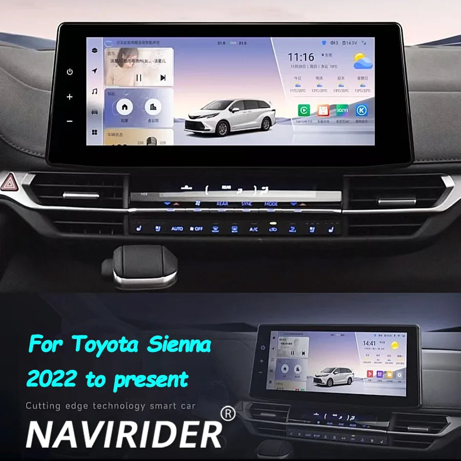 12.3" Android Car Radio For Toyota Sienna 2021 2022 2023 2024 Car Auto Multimedia Player G | AUTOKITSHOP