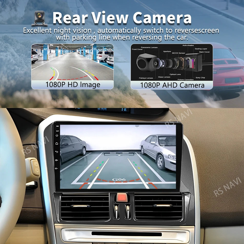 Android 16 For Volvo XC60 2007 2010 2013 2014 2017 2K QLED Stereo Car Radio Multimedia Vid