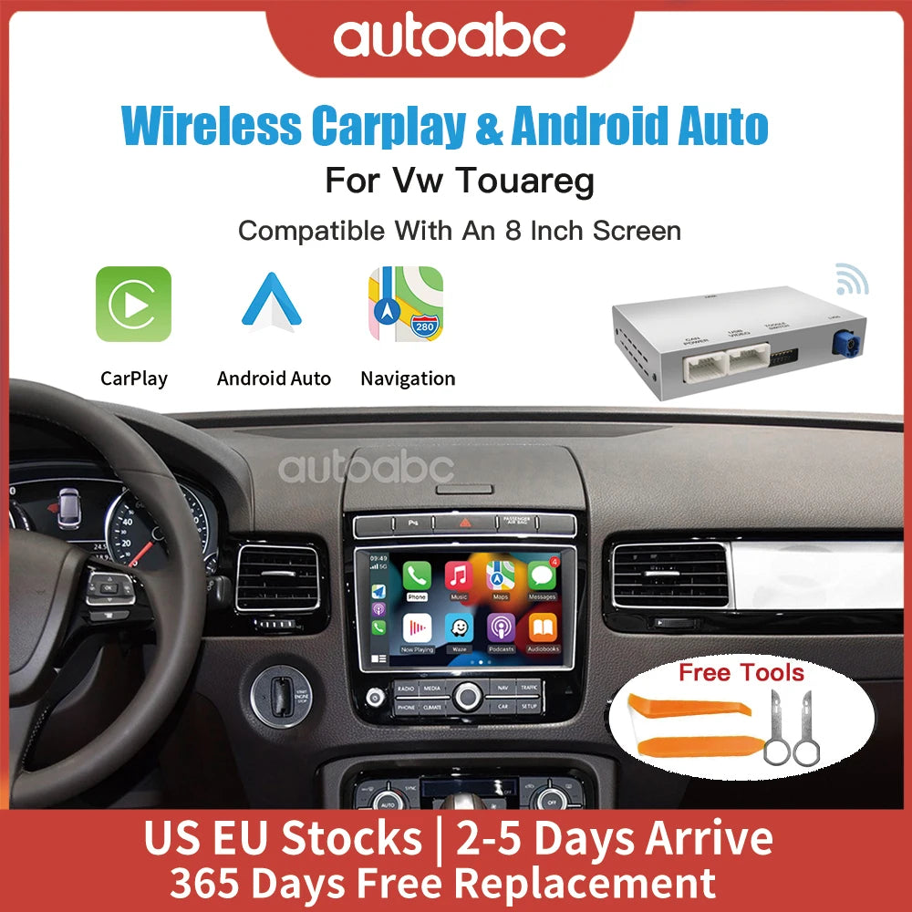 Wireless Carplay Android Auto for Volkswagen Touareg With 8-inch Screen RNS850 2010-2018 M | AUTOKITSHOP