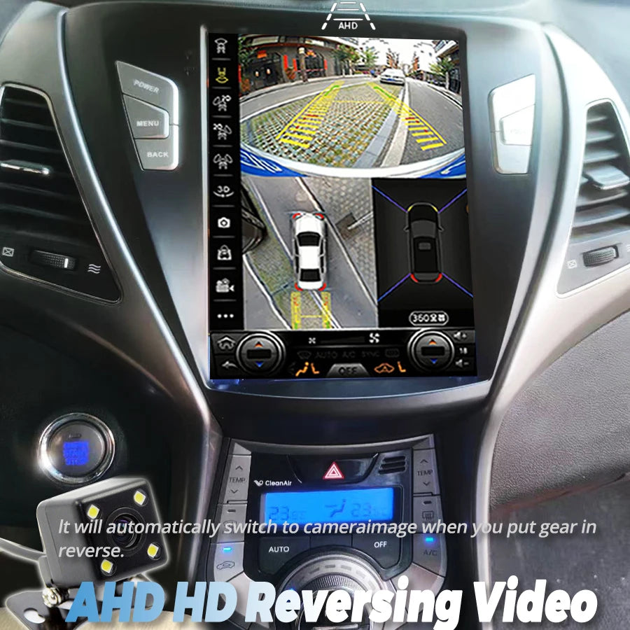DSP Carplay Screen For Hyundai ELANTRA 2012-2016 Multimedia Player 9.7 Navi GPS Android 15