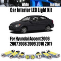 10-Piece LED Interior Light Kit for Hyundai Accent - Canbus Error-Free Bulbs | AUTOKITSHOP