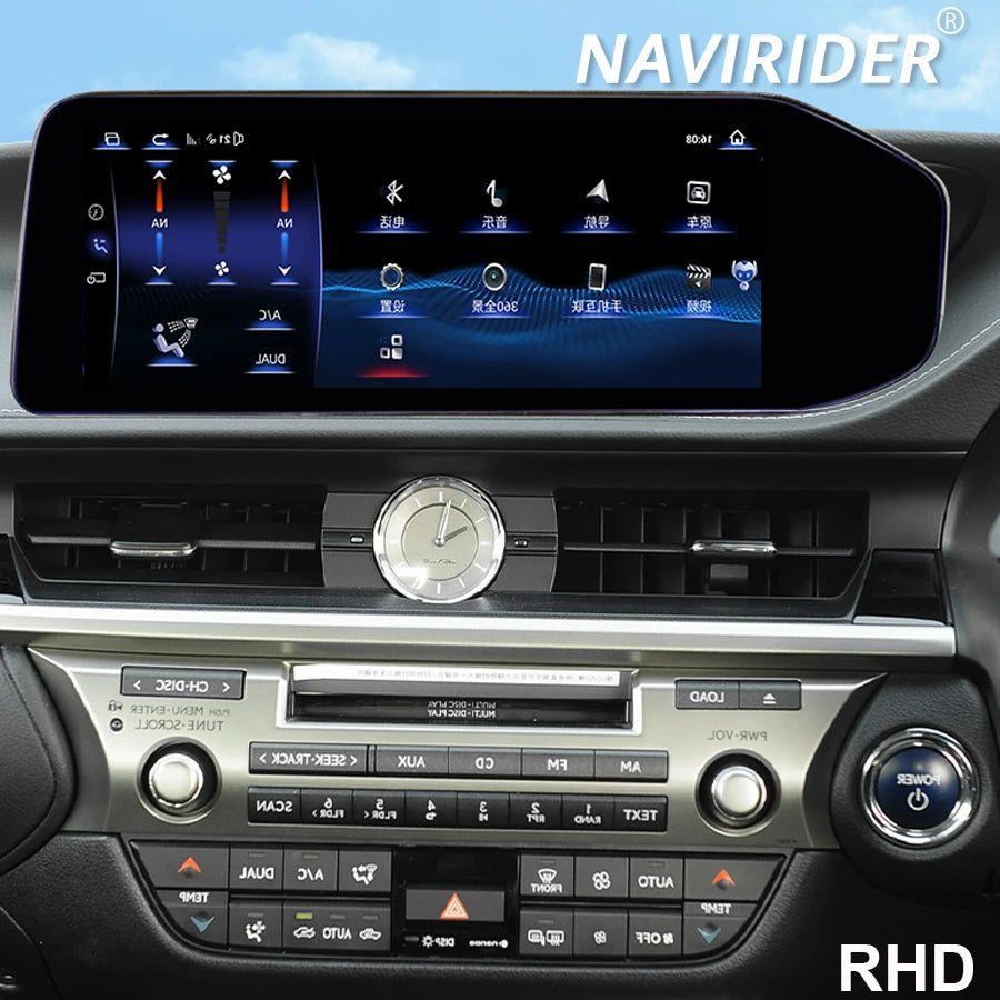 Auto Navi Wireless Carplay For Lexus ES ES300 ES250 ES350 ES300h 2013-2017 12.3inch 4G HU