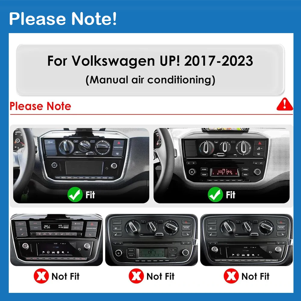 Stereo Head Unit For VW Volkswagen UP！2017 2018 2019 2020 2021 - 2023 Android 16 Multimedi | AUTOKITSHOP