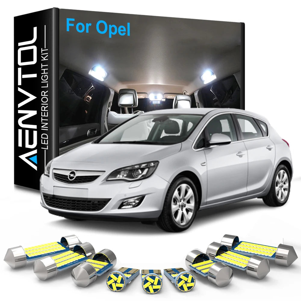 LED Interior Light Kit for Opel Vectra Astra H J K Corsa C D E Agila Meriva Insignia A B Crossland Grandland Mokka X ...