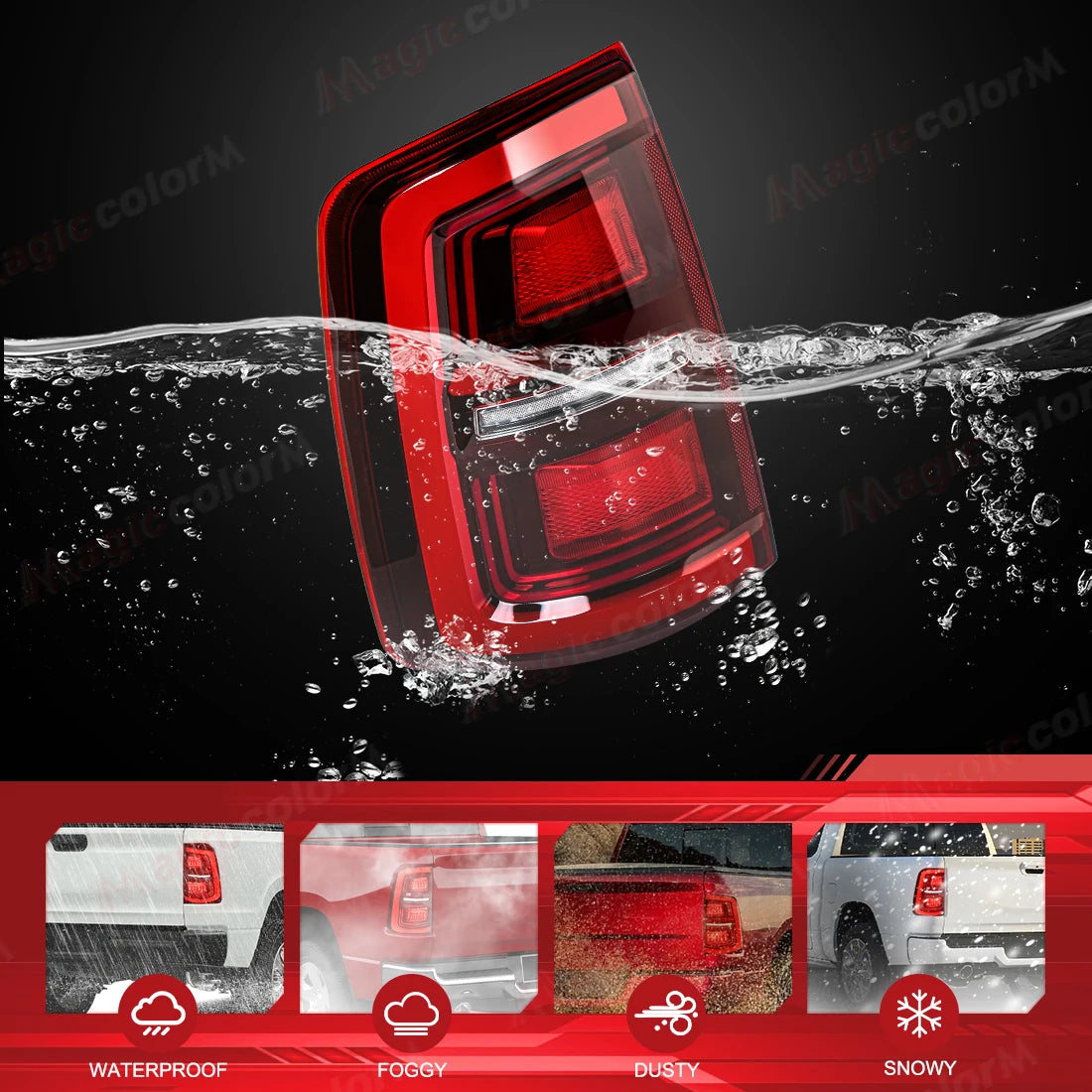 LED Tail Lamps For Dodge Ram 1500 2009-2018 2500 3500 2010-2018 Car Driving Brake Reverse  | AUTOKITSHOP