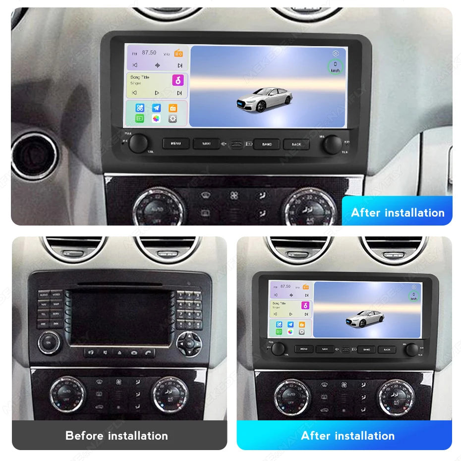 MEKEDE&NAVIFLY 2 Din Car radio For Mercedes Benz ML W164 X164 ML350 ML300 GL500 ML320 ML28