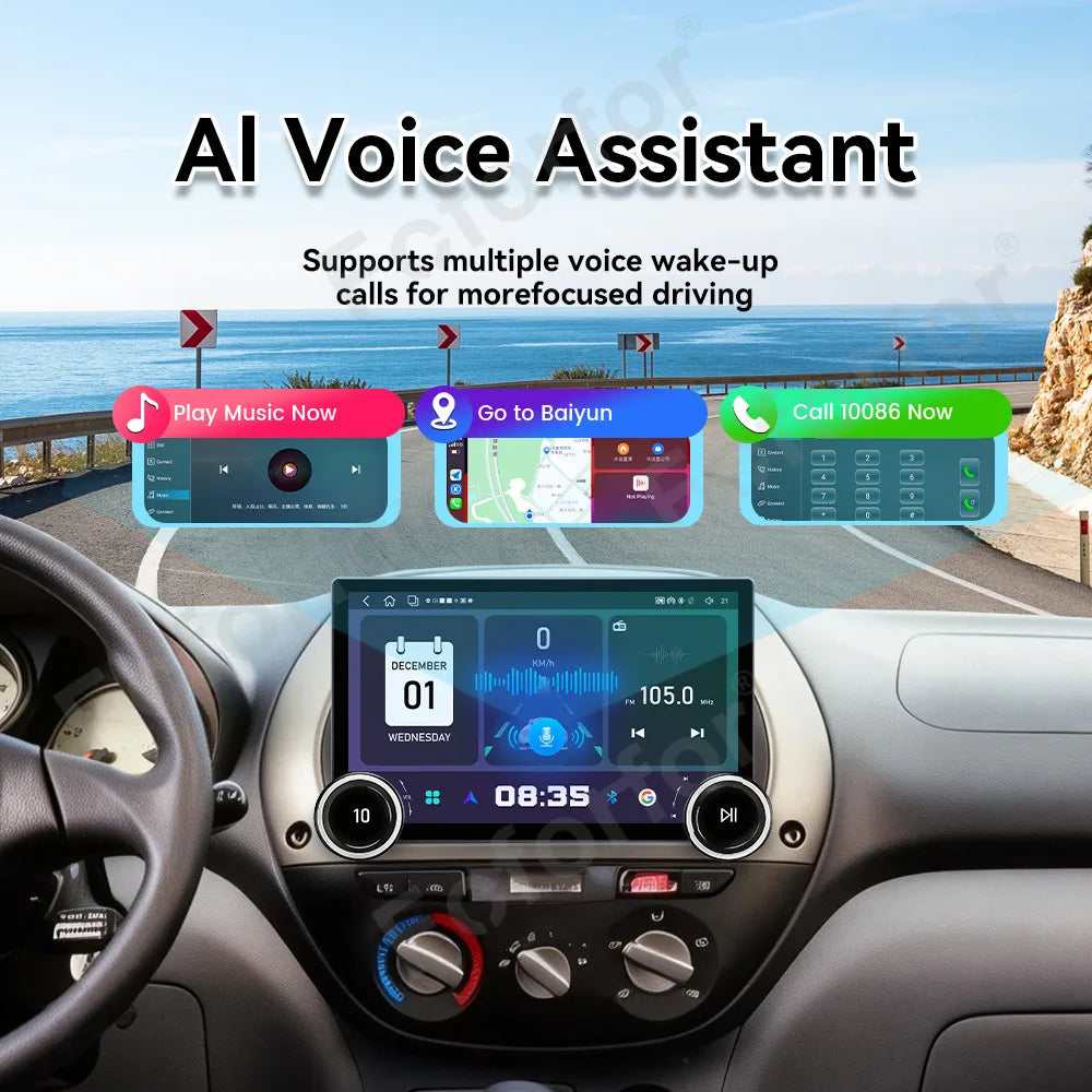 HD Large Touch Screen Android 15 Car Stereo 11.5 Inch Wireless CarPlay Car GPS Multimedia