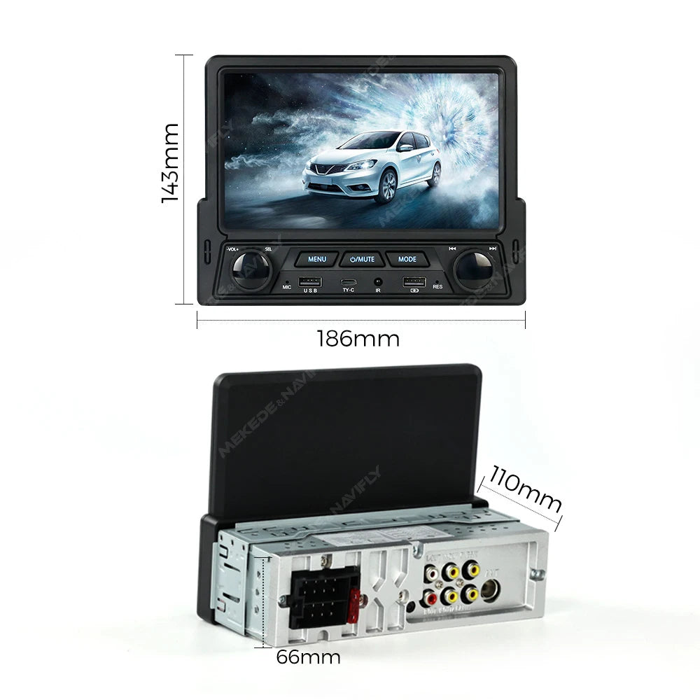 Car Stereo FM Radio 1 Din Universal Multimedia MP5 Player 7 Inch Touch Screen Mirror Link  | AUTOKITSHOP